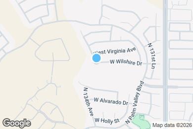 Map image of the property - 13381 W Wilshire Dr