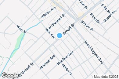 Map image of the property - 100 W Broad St