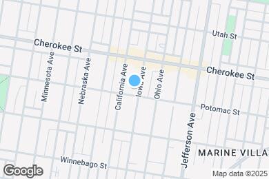 Map image of the property - 3453 Iowa Ave