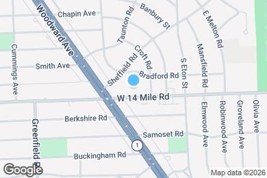 Map image of the property - 1723 E 14 Mile Rd