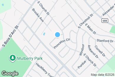 Map image of the property - 105 Princeton Cir