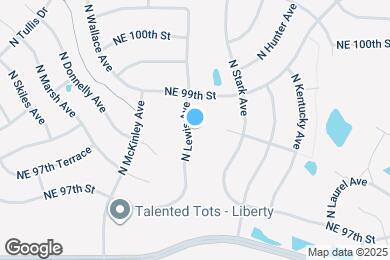 Map image of the property - 9835 N Lewis Ave