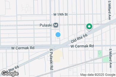 Map image of the property - 2132 S Harding Ave