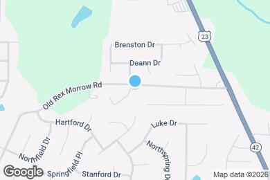 Map image of the property - 2617 Old Rex Morrow Rd