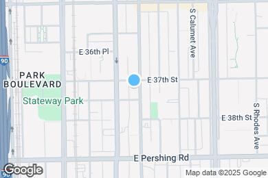 Map image of the property - 3714 S Indiana Ave