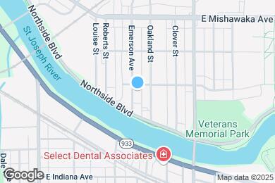 Map image of the property - 1210 Emerson Ave