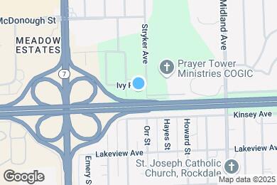 Map image of the property - 605 Stryker Ave