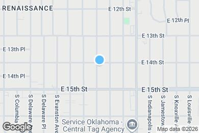 Map image of the property - 1407 S Florence Pl