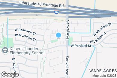 Map image of the property - 1169 N 163rd Dr