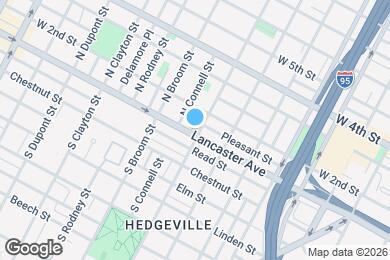 Map image of the property - 1301 Lancaster Ave