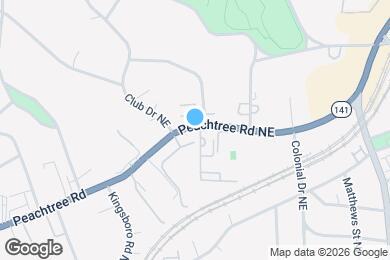Map image of the property - 3777 Peachtree Rd NE