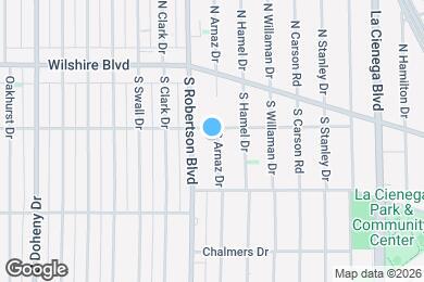 Map image of the property - 205 S Arnaz Dr