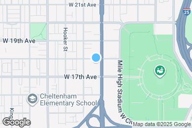 Map image of the property - Mile High Apartments at Sloan's Lake