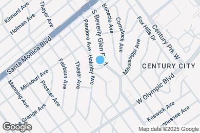 Map image of the property - 1975 S Beverly Glen Blvd