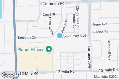 Map image of the property - Towne Center Apartments