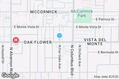 Map image of the property - 2822 N Fair Oaks Ave