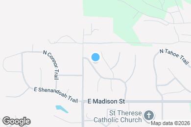 Map image of the property - 1312 N Vail Dr