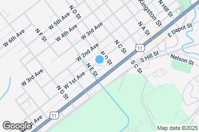 Map image of the property - 408 W 1st Ave