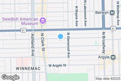 Map image of the property - 1427 W Winona St