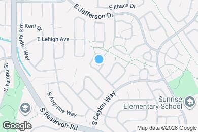 Map image of the property - 19003 E Mansfield Dr