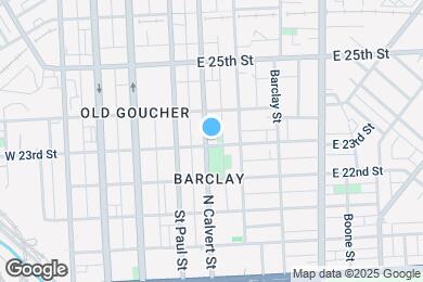 Map image of the property - 2303 N Calvert St