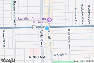 Map image of the property - 5140 N Clark St