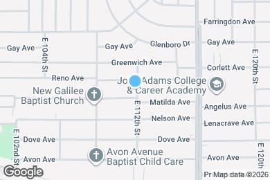 Map image of the property - 11117 Prince Ave