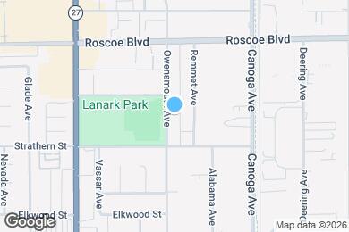 Map image of the property - 8100 Owensmouth Ave
