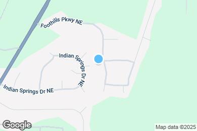 Map image of the property - 38 Foothills Pkwy NE