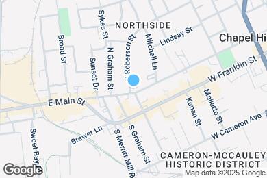 Map image of the property - 500 W Rosemary St