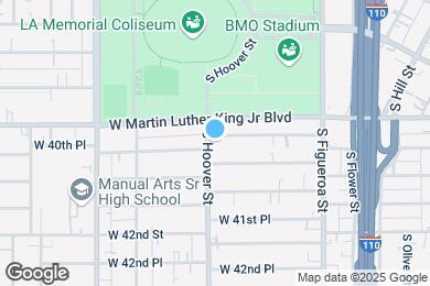 Map image of the property - 4040-4060 S Hoover St (B)