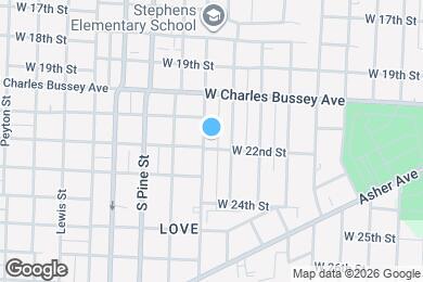 Map image of the property - 2117 S Maple St