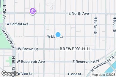 Map image of the property - 127 W Lloyd St