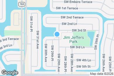 Map image of the property - 316 SW 29th Ave