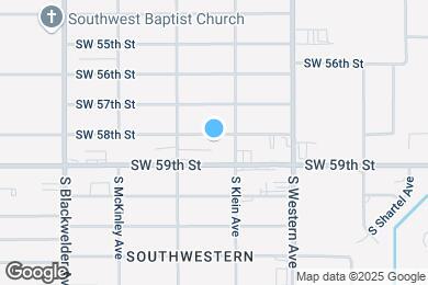Map image of the property - 1018 SW 58th St