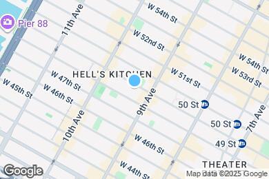 Map image of the property - 418 W 49th St