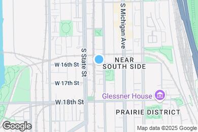 Map image of the property - 1600 S Wabash Ave