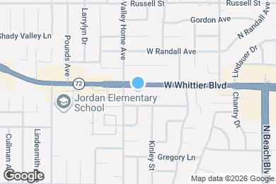 Map image of the property - 2530 W Whittier Blvd