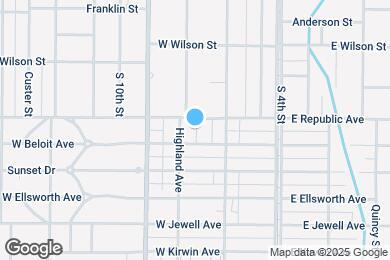 Map image of the property - 1009 Highland Ave