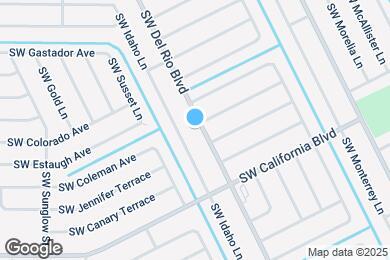 Map image of the property - 1042 SW Del Rio Blvd