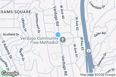 Map image of the property - 4353 Verdugo Rd
