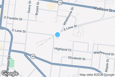Map image of the property - 318 N Thompson St