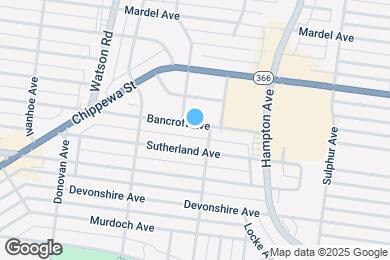 Map image of the property - 6312 Bancroft Ave