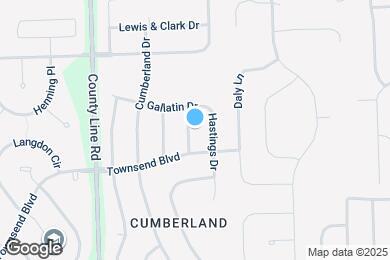 Map image of the property - 2110 Three Forks Dr