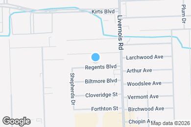 Map image of the property - 116 Regents Blvd