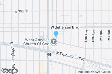 Map image of the property - 3511 S Bronson Ave