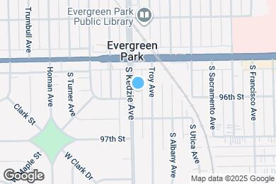 Map image of the property - 9541 S Kedzie Ave