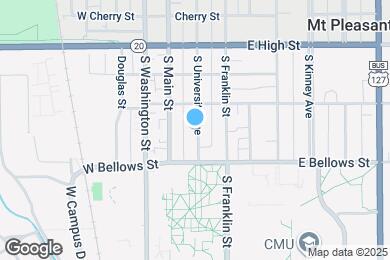 Map image of the property - 1016 S University Ave