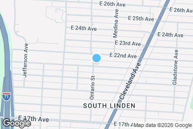 Map image of the property - 1178 E 21st Ave