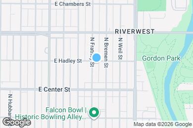 Map image of the property - 811 E Hadley St